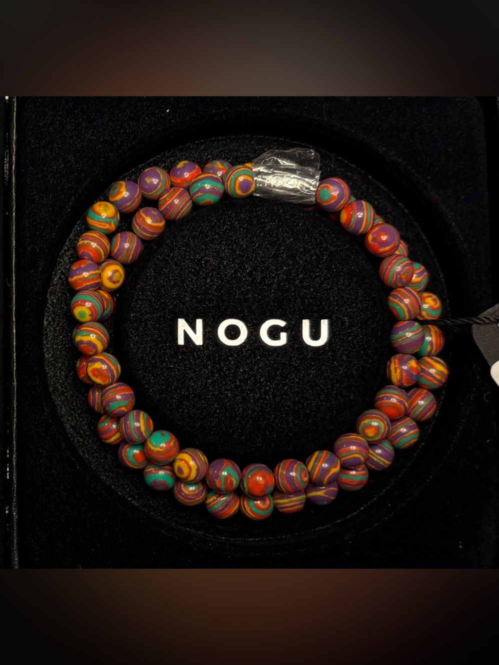 🧡💜💚NOGU Multicolour Beaded Wrap 💚💜🧡